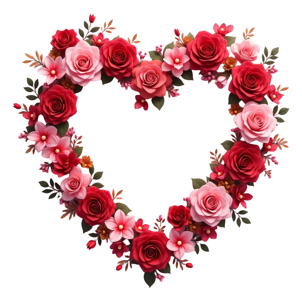 Floral Heart Wreath